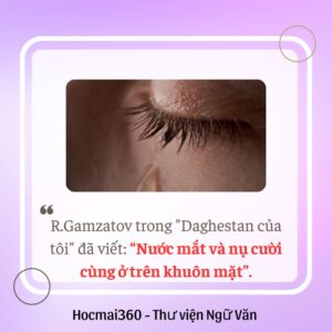 Nghị luận Nước mắt và nụ cười cùng ở trên khuôn mặt